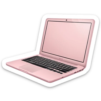 light Pale Pink laptop not macbook sticker