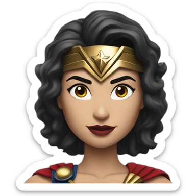 wonderwoman-knockout-villan sticker