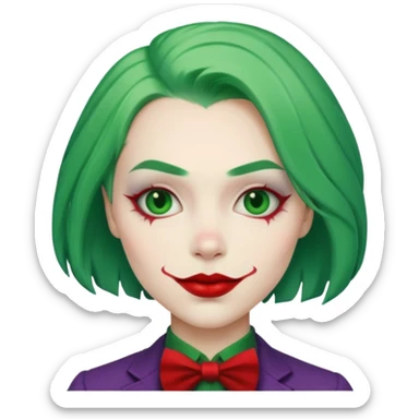 joker emoji from bat man sticker