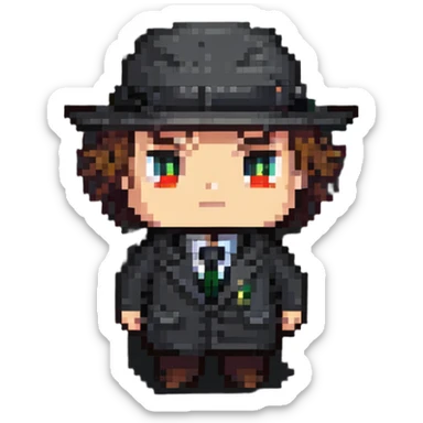 Штирлиц, the spy, with a mysterious expression sticker