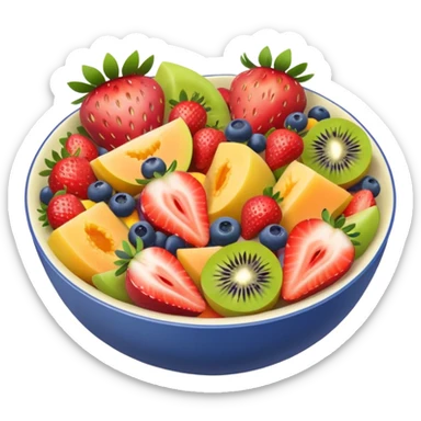 bowl of fruit salad























 sticker