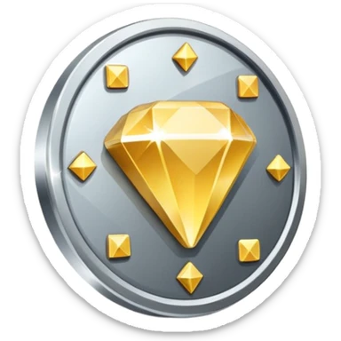 diamond encrusted play button sticker