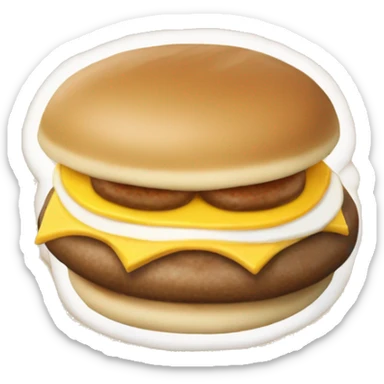 mcdonalds sausage egg and cheese McMuffin sticker
