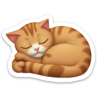 cats sleep hugs sticker
