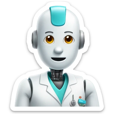 robots in medicine sticker