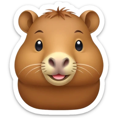 Criar emoji de capivara  sticker