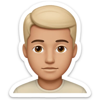 realistic portrait of a male sticker