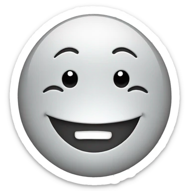 a smiley face that looks very odd  sticker