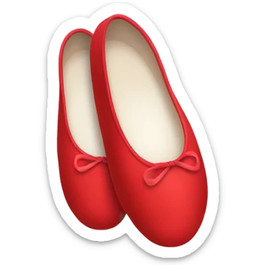 ballet shoes red  sticker