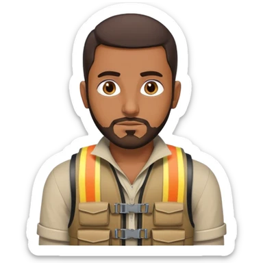 Arab man with a suicide bomb attatched to him  sticker