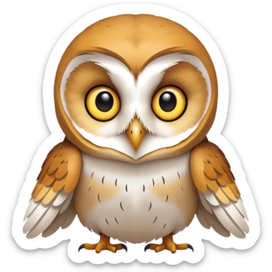 barn owl sticker