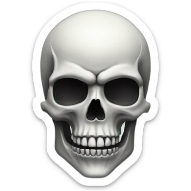 cool badass skull sticker