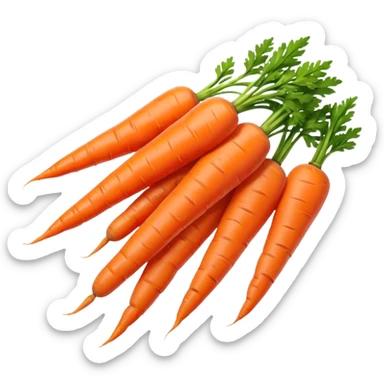 Cooked carrots sticker