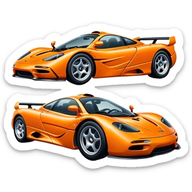 Orange McLaren f1 sticker