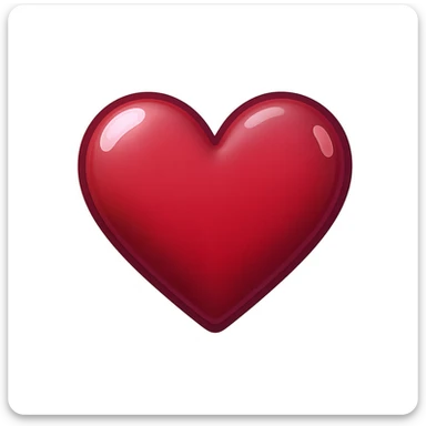 goth heart emoji, cute and shiny, with a gradient effect, no background sticker