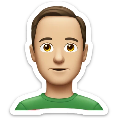 sheldon cooper from big bang theory  sticker