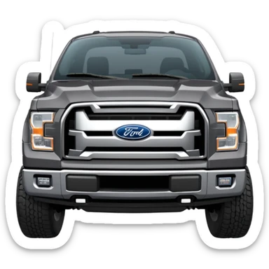 Dark Grey Ford F150 crew cab sticker