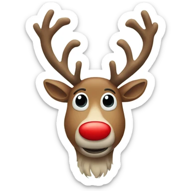 Red Nosed Reindeer sticker