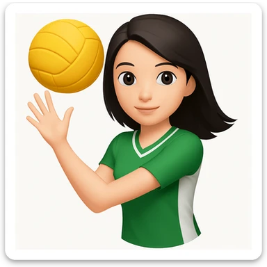 Change the color of the clothing to green, keeping the original style and details intact. sticker