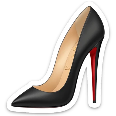 louboutin heels black sticker