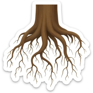 roots of a tree sticker