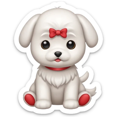 baby maltese  sticker
