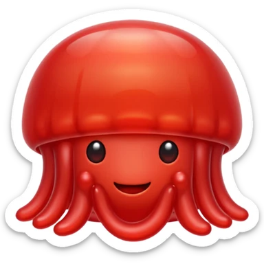 One red Jelly sticker