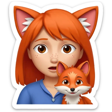 Make Dora and Swiper the fox crying sticker