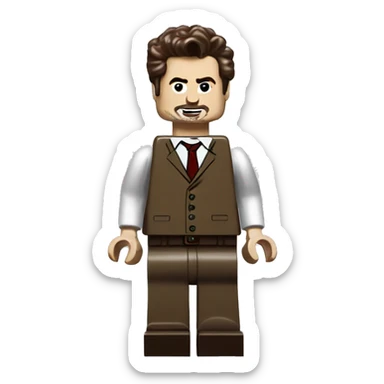 ROBERT DOWNEY JR. lego full body sticker