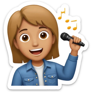 Happy Rock Pop Music Singer sticker