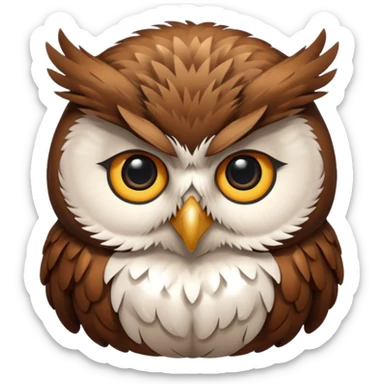 pension mascot owl sticker