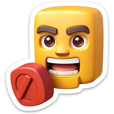Clash of Clans aesthetic: Cinematic Playful Pixel 3D Key Emoji, rendered in a 3D vector-style similar to standard emojis with minimal shading and bold, simplified shapes. A compact, distinct form with signature details, softly glowing with a pixelated adventure charm. Simplified yet unmistakably iconic, highly detailed and consistent, glowing with a soft radiance and high shine. Stylized with a touch of classic pixel-art charm and a soft glowing outline, capturing the essence of a beloved gaming relic with a friendly, playful manner! sticker