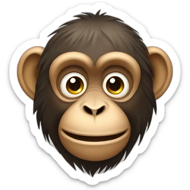 monkey graphic designing sticker