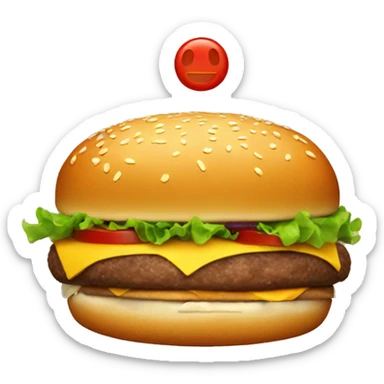 Burger sticker