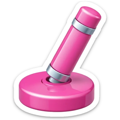 pink push pin  sticker