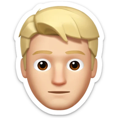 Man face from roblox sticker