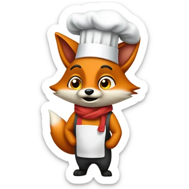 Fox Chef sticker