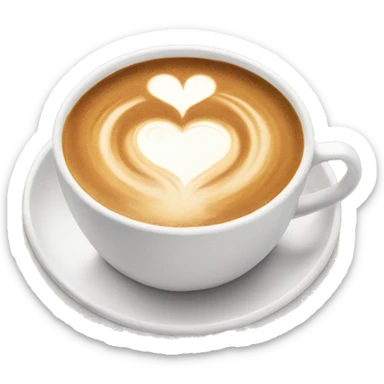 cappucino heart emoji sticker
