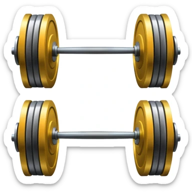 Weightlifting items sticker