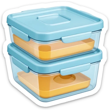 pastel food container sticker