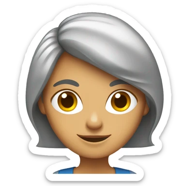 Mujer con birrete  sticker