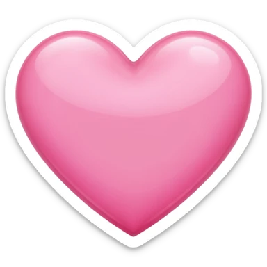 Cuore rosa chiaro sticker