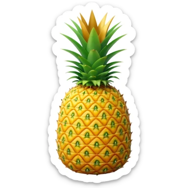 Upside down pineapple sticker