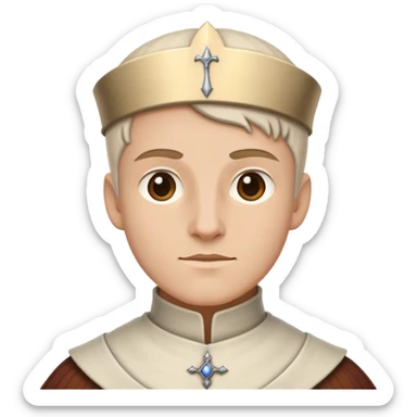 servant white slave medieval sticker