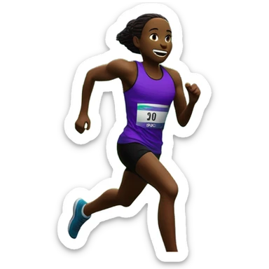 Northern lights and Runner  sticker