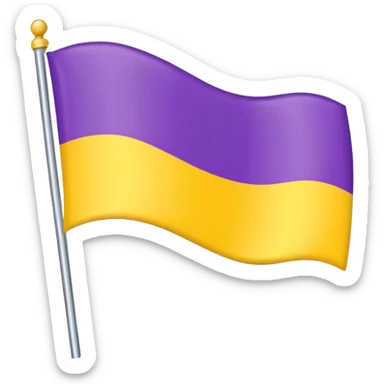 The intersex flag  sticker