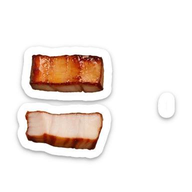 Sticky Chinese Pork Belly in wok sticker