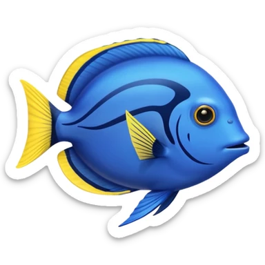 Blue Tang Fish sticker