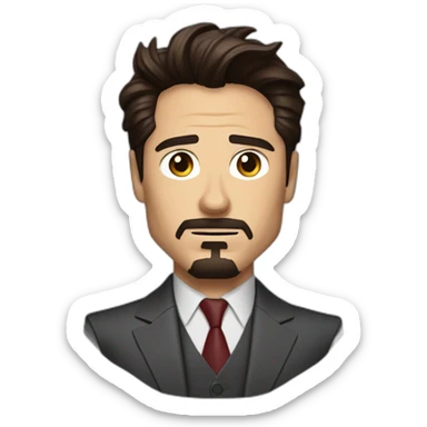 Tony stark iron man sticker