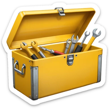 yellow toolbox sticker